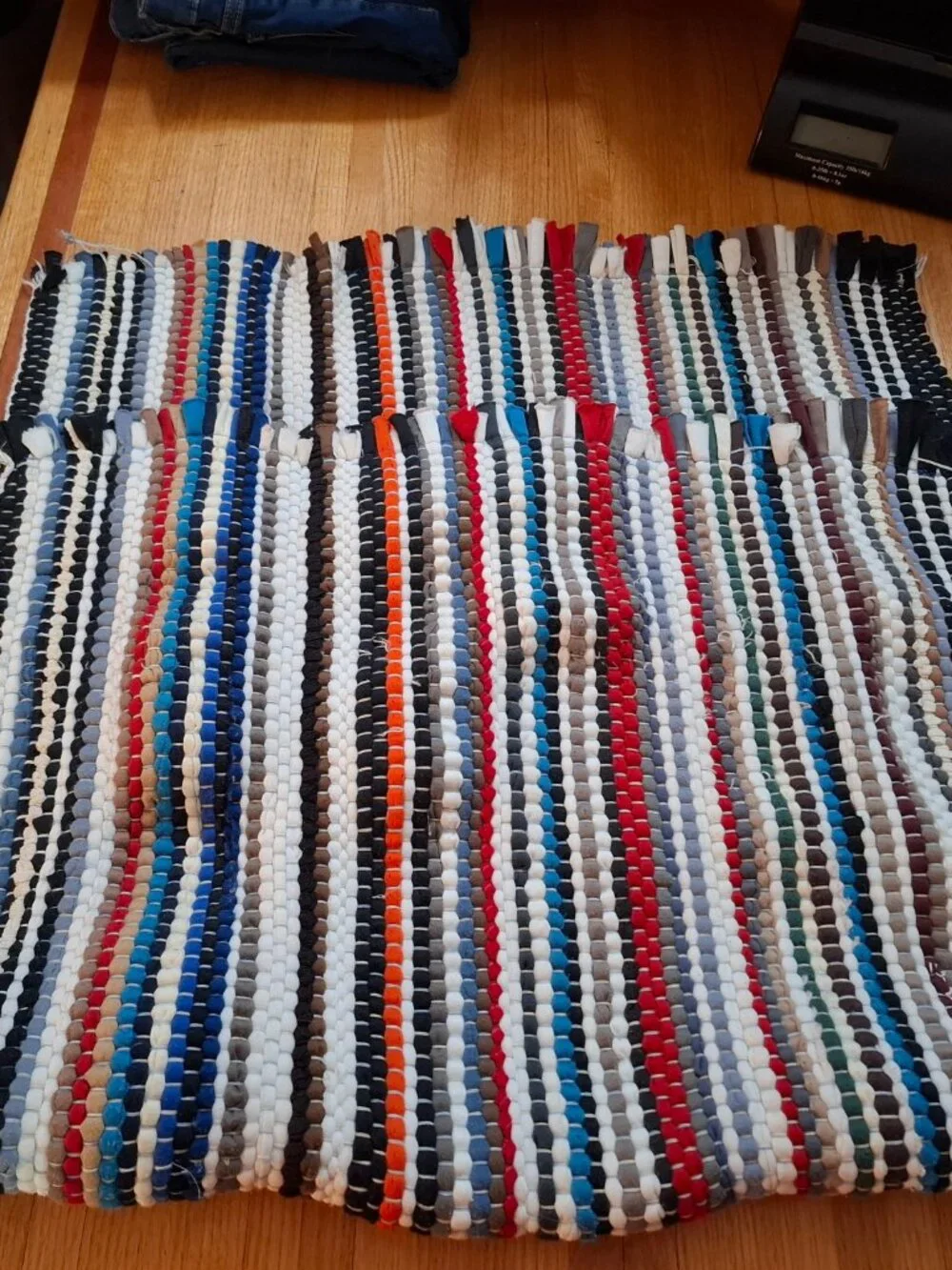 2 Vintage Woven Scatter Throw Rugs Grandma's House Farmhouse